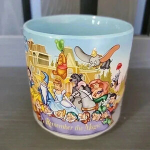 Disney World Remember the Magic 12 oz Coffee Mug Princess 25th Anniversary Cup